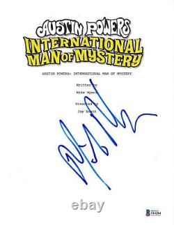 Mike Myers Signed'austin Powers' Full Movie Script Screenplay Beckett Coa Bas