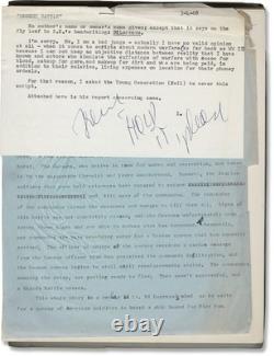 Mino Loy DESERT BATTLE Original screenplay for the 1969 film 1968 #147068