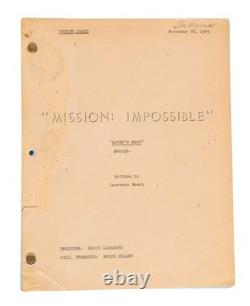 Mission Impossible Set of Four Bound Production Scripts with Promotional Still