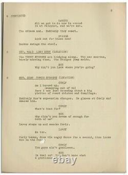 Moe Howard Script for The Three Stooges 1939 Film