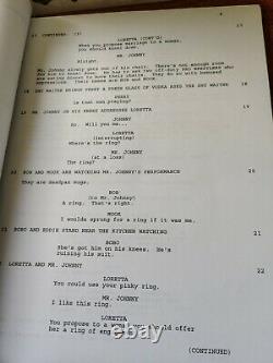 Moonstruck Original Script/screenplay signed N. Cage/Cher. Authenticated