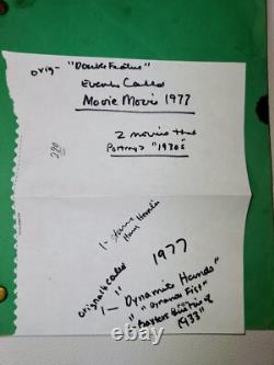 Movie Movie (Double Feature) 1977 Manuscript 2nd Draft Gelbart Keller Script HTF
