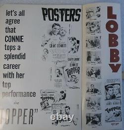 Movie Poster Press Campaign Promo Book Cary Grant Constance Bennett Topper