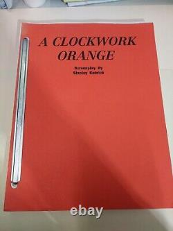 Movie Screenplay A Clockwork Orange 1970 SHOOTING SCRIPT Stanley Kubrick