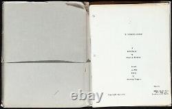 Movie Screenplay A Clockwork Orange 1971 Script VF-7 Stanley Kubrick