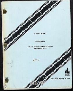 Movie Screenplay Casablanca 1942 Script VF-7 Humphrey Bogart Ingrid Bergman