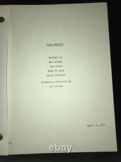 Movie Screenplay High Anxiety 1977 Original Script Mel Brooks