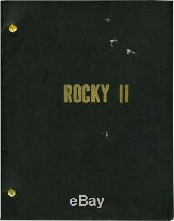 Movie Screenplay Rocky II 2 1979 Revised Final Draft Script Sylvester Stallone