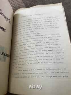Movie Scrips / Disney Booklets Vintage Photographs & More
