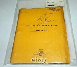 Movie Script 1953 King Of Khyber Rifles Darryl Zanuck Signed Vintage Original