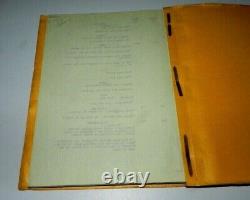 Movie Script 1953 King Of Khyber Rifles Darryl Zanuck Signed Vintage Original