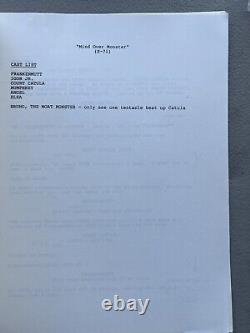 Movie Script MONSTER TAILS Mind Over Monster HANNA-BARBERA PRODUCTIONS INC