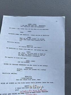 Movie Script The Addams Family Hanna-barbera Productions, Inc. Author Hand Note