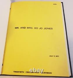 Mr. & Mrs. Bo Jo Jones 1971 Original MOVIE SCRIPT From Star CHRISTOPHER NORRIS