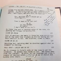 Mr. & Mrs. Bo Jo Jones 1971 Original MOVIE SCRIPT From Star CHRISTOPHER NORRIS