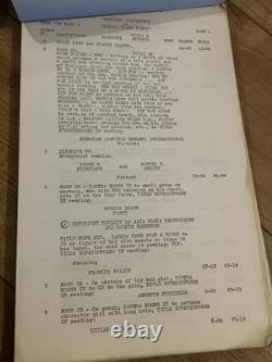 Muscle Beach Party Original 1964 Film Script & continuity. Frankie Avalon