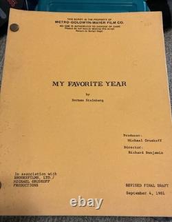 My Favorite Year Movie Original Script, Norman Steinberg, 1981