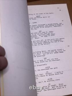 My Favorite Year Movie Original Script, Norman Steinberg, 1981
