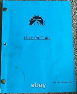 NICK OF TIME Movie Screenplay Script Johnny Depp CHRISTOPHER WALKEN