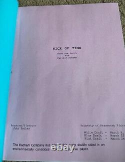 NICK OF TIME Movie Screenplay Script Johnny Depp CHRISTOPHER WALKEN