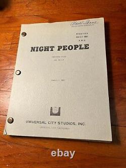 NIGHT PEOPLE aka ALL NIGHT LONG Rare Original 1980 MOVIE SCRIPT Barbra Streisand