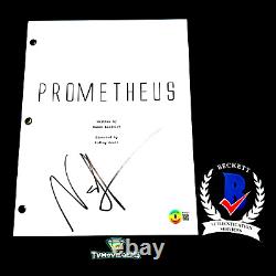 NOOMI RAPACE SIGNED PROMETHEUS MOVIE SCRIPT SCREENPLAY with BECKETT BAS COA
