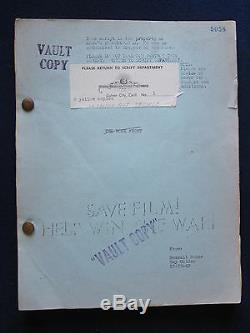 NOTHING BUT TROUBLE LAUREL & HARDY Film ORIGINAL SCRIPT