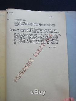 NOTHING BUT TROUBLE LAUREL & HARDY Film ORIGINAL SCRIPT