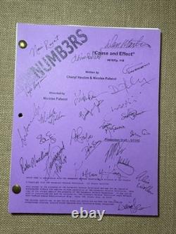 NUMB3RS tv Show Script Television Numbers SHOW Movie Cast SIGNED Autographs i24