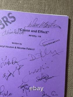 NUMB3RS tv Show Script Television Numbers SHOW Movie Cast SIGNED Autographs i24