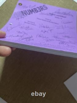 NUMB3RS tv Show Script Television Numbers SHOW Movie Cast SIGNED Autographs i24