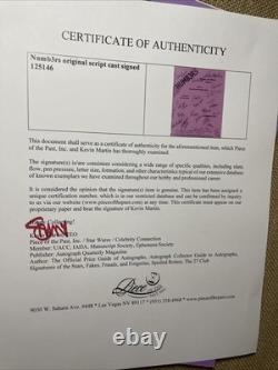 NUMB3RS tv Show Script Television Numbers SHOW Movie Cast SIGNED Autographs i24