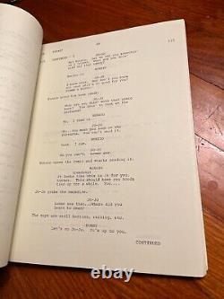 NUNZIO Rare Original 1977 Movie Script David Proval Morgana King Joe Spinell