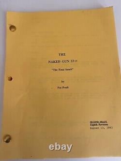 Naked Gun 33 1/3 The Final Insult Movie Screenplay Script Pricilla Presley