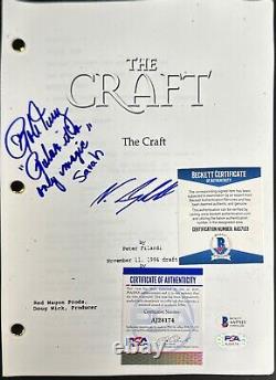Neve Campbell & Robin Tunney Signed'The Craft' Full Movie Script BAS PSA