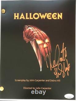 Nick Castle Signed Halloween Movie Script JSA Witnessed COA
