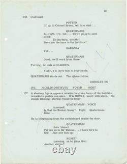 Nigel Kneale QUATERMASS AND THE PIT Original screenplay for the 1967 #162979