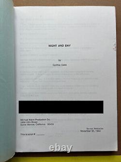 Night and Day 1994 CYNTHIA CIDRE Vintage Movie Script Screenplay File Copy