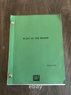 Night at the Museum (2005) Original 20th Century Fox Script Early Draft