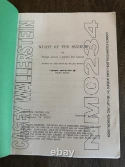 Night at the Museum (2005) Original 20th Century Fox Script Early Draft