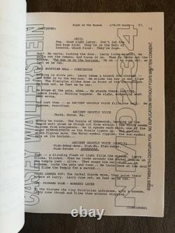 Night at the Museum (2005) Original 20th Century Fox Script Early Draft