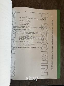 Night at the Museum (2005) Original 20th Century Fox Script Early Draft