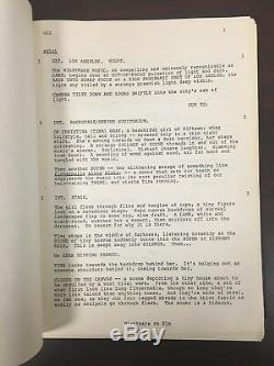 Nightmare On Elm Street Original Authentic Studio Movie Script Wes Craven Draft