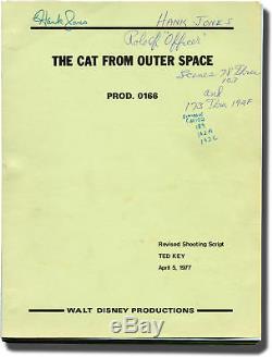 Norman Tokar CAT FROM OUTER SPACE Original screenplay for the 1978 film #141923