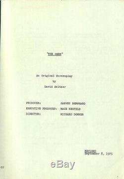 OMEN, THE (1975) Vintage original revised film script for Richard Donner horror
