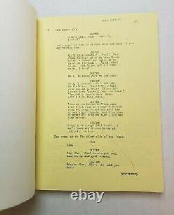 ON THE NICKEL / Ralph Waite 1978 Screenplay, Alcoholics Anonymous Cult Film