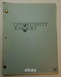 OPPORTUNITY KNOCKS / 1989 Screenplay, Dana Carvey & Robert Loggia comedy film