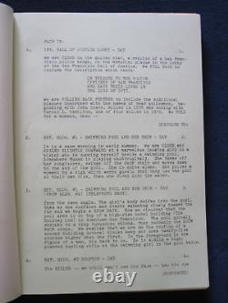 ORIGINAL DIRTY HARRY SCRIPT SIGNED by CLINT EASTWOOD, 1st ED. In STUDIO COVERS