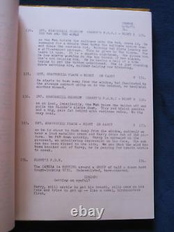 ORIGINAL DIRTY HARRY SCRIPT SIGNED by CLINT EASTWOOD, 1st ED. In STUDIO COVERS
