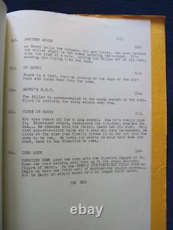 ORIGINAL DIRTY HARRY SCRIPT SIGNED by CLINT EASTWOOD, 1st ED. In STUDIO COVERS